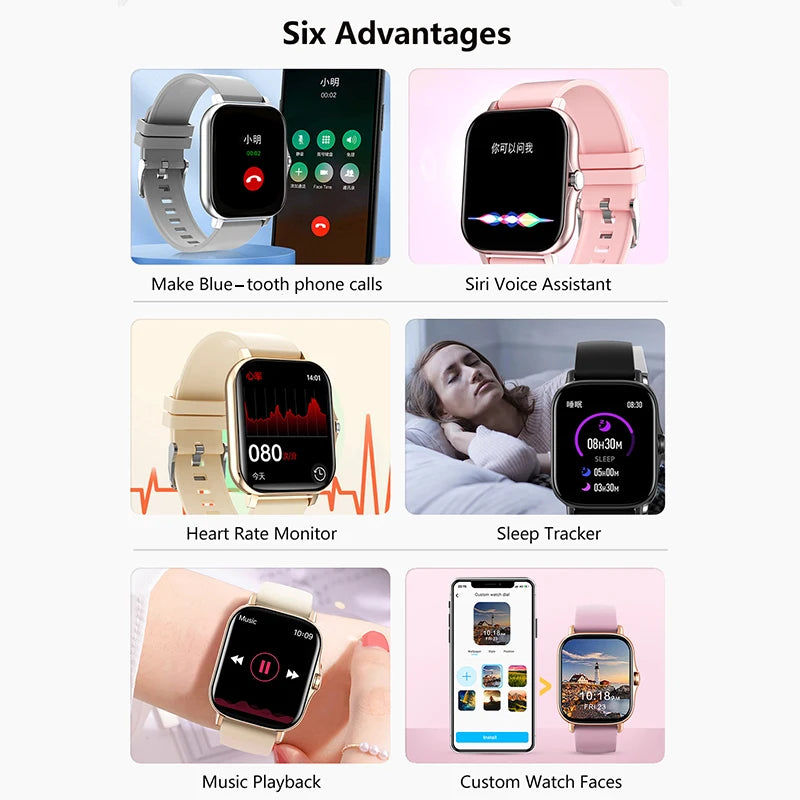 1.83'' Smart Watch  Fitness for:  Heart Monitor / Sport / Bluetooth Calls /  Watches for Men Women