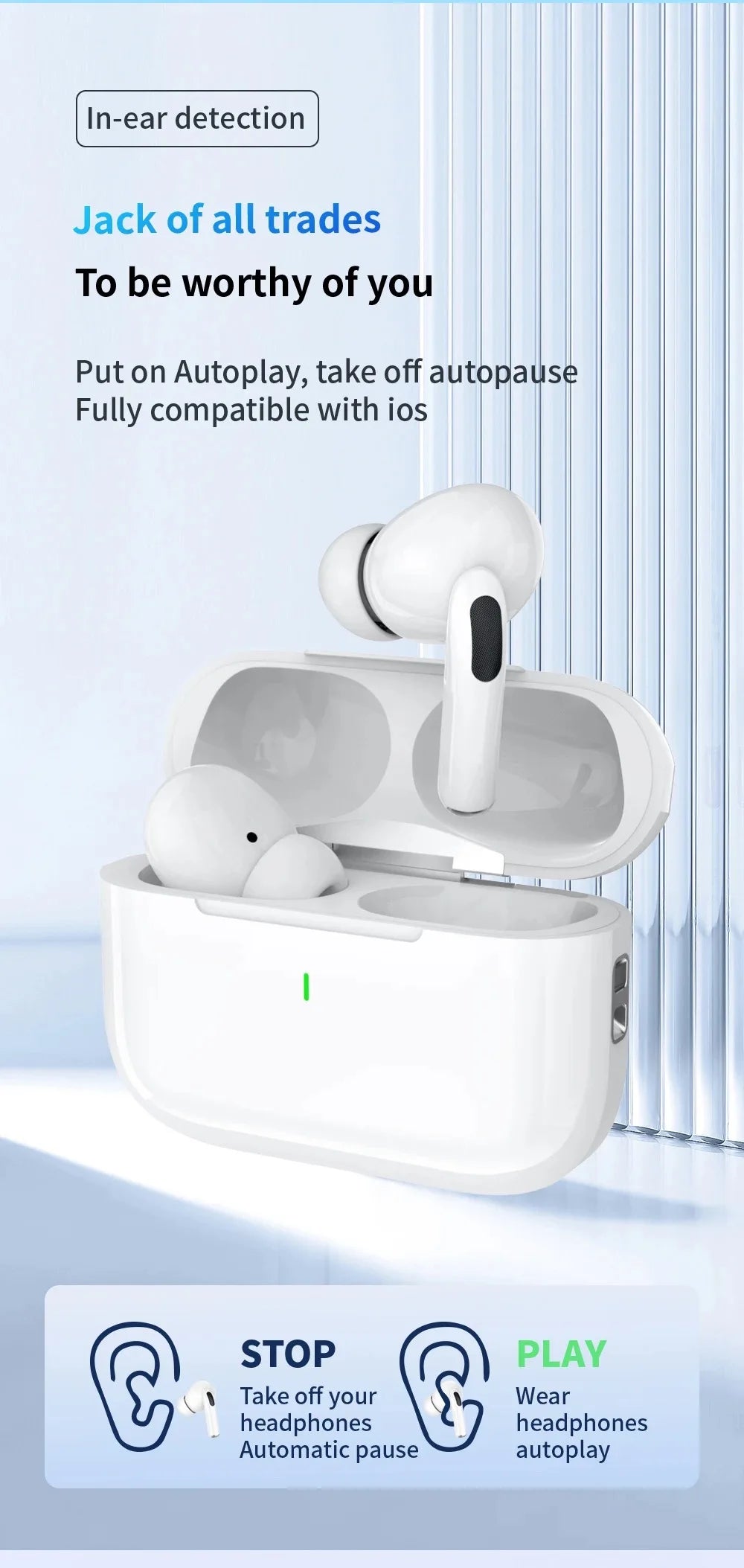 2024 New Air Pro  Wireless/ Bluetooth Earphones /  Earbuds  (IPhone / Android)