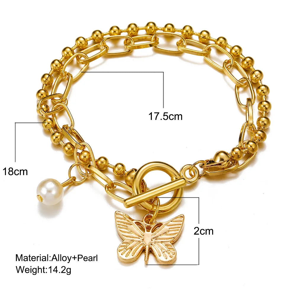 2024 Fashion Color  Heart Letter  Bracelet