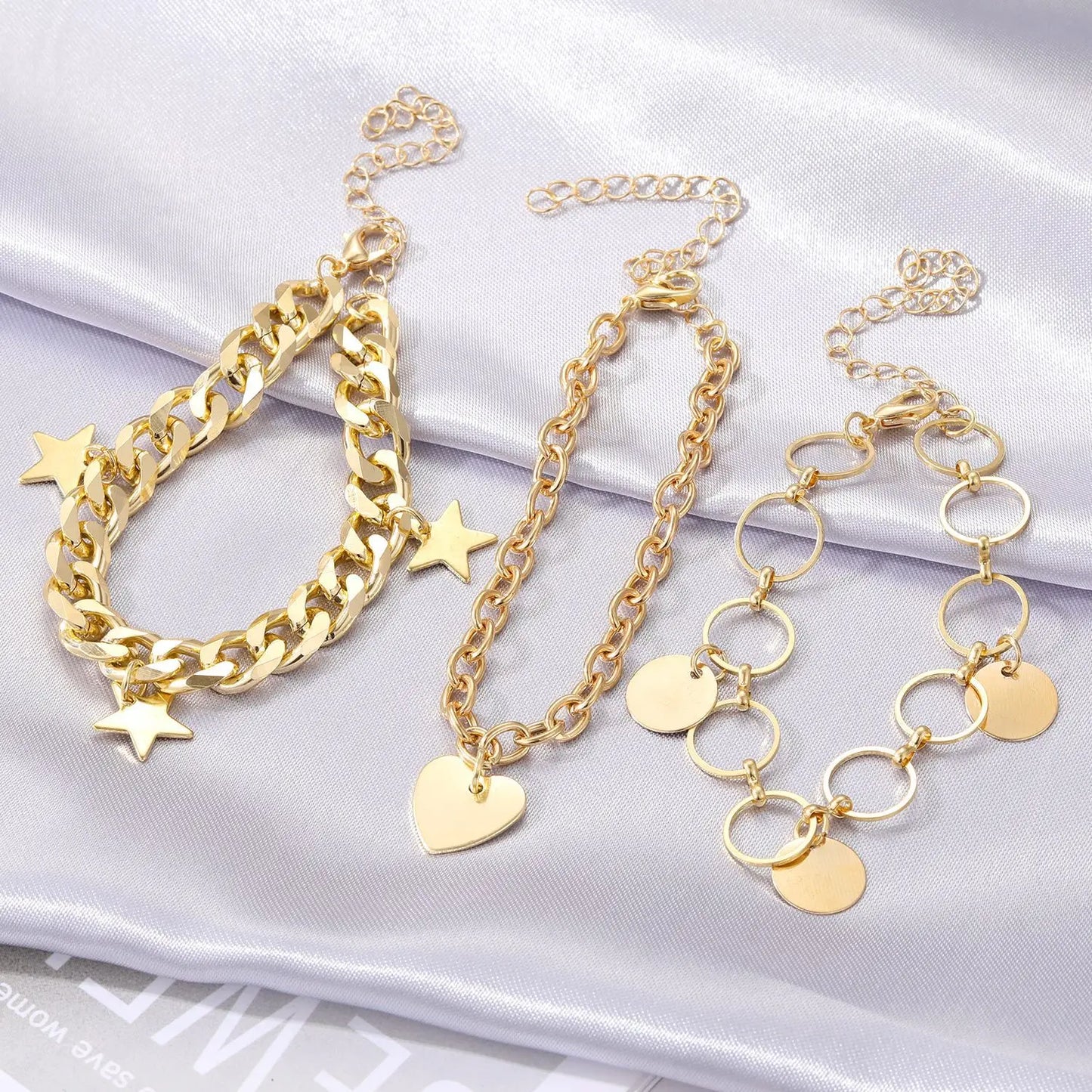 2024 Fashion Color  Heart Letter  Bracelet