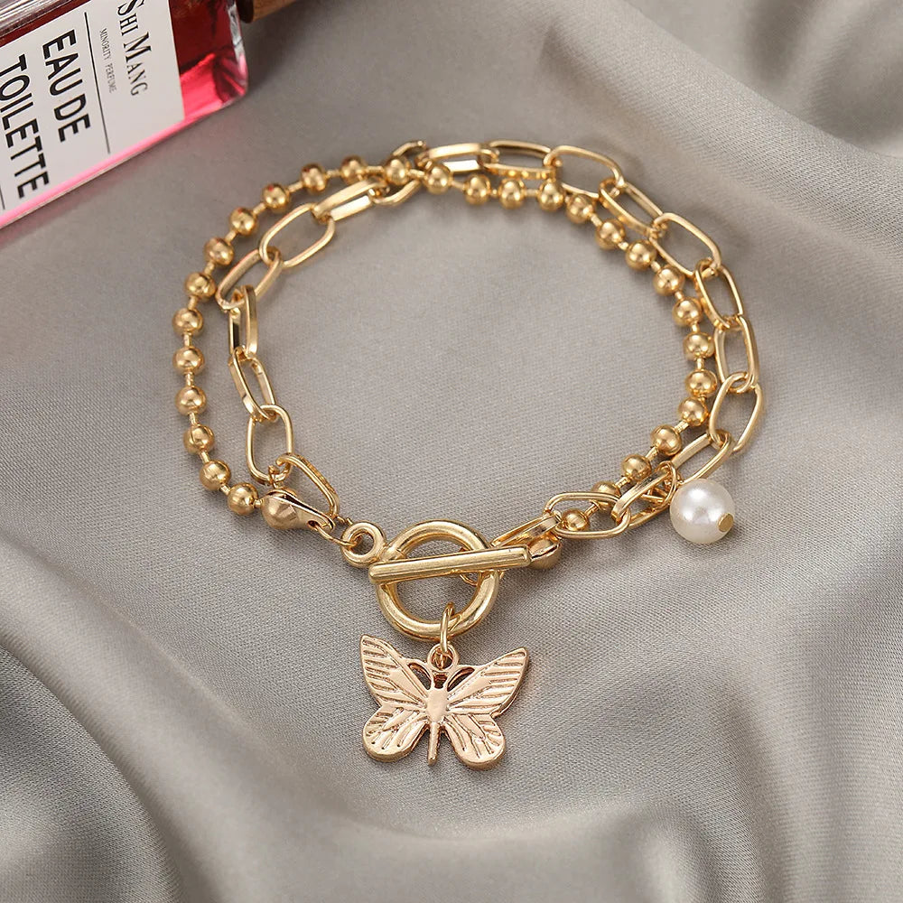 2024 Fashion Color  Heart Letter  Bracelet