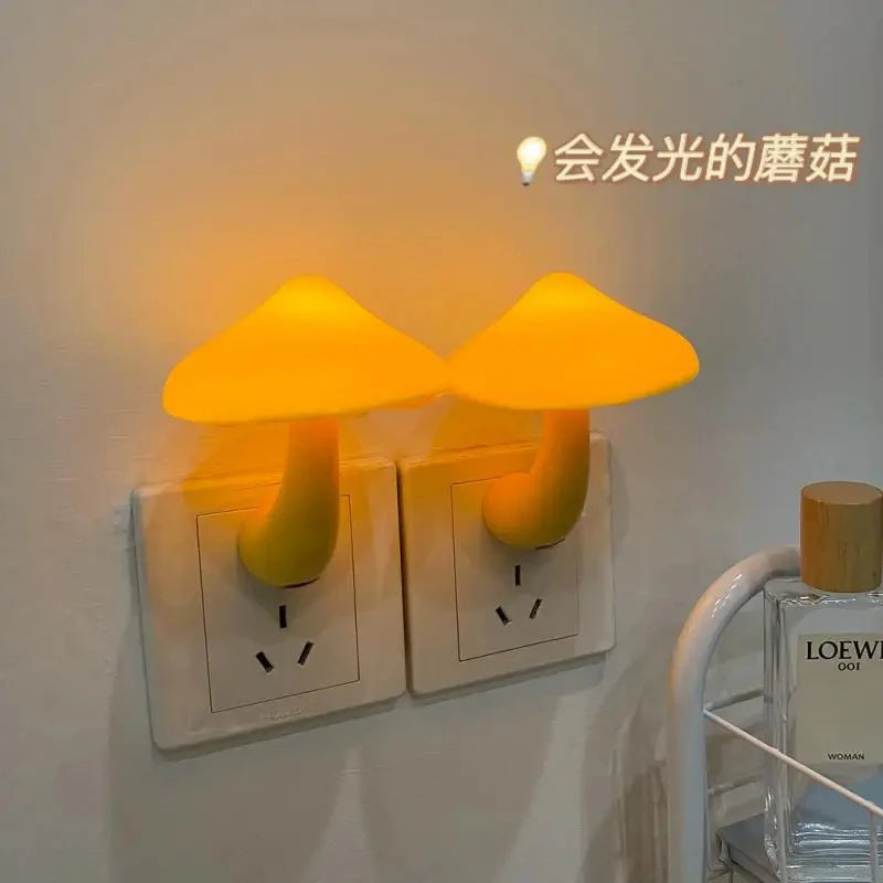 Bedroom Led Night Light (Mushroom) - Warm White