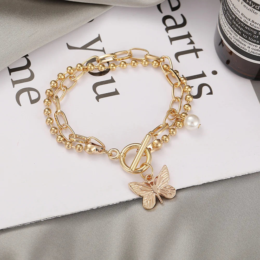 2024 Fashion Color  Heart Letter  Bracelet