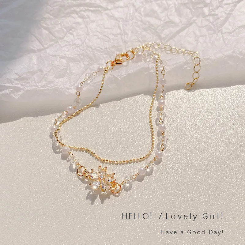 2024 Fashion Color  Heart Letter  Bracelet